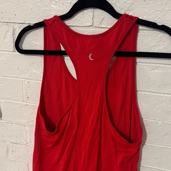 Women’s Red Racerback Performance Tank Top - Picture 3 of 4